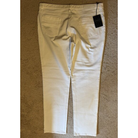 Ermenegildo Zegna Men's Off White Stretch Straight Leg Jeans US 40 IT 56 NEW - Picture 4 of 16